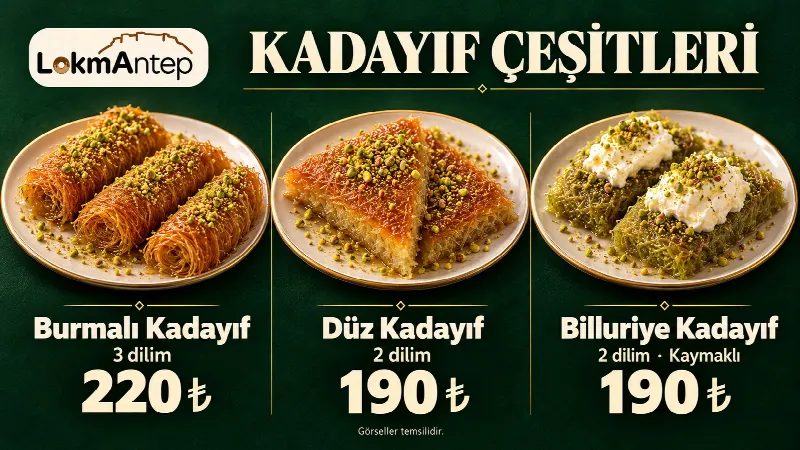 Kadayıf Çeşitleri
